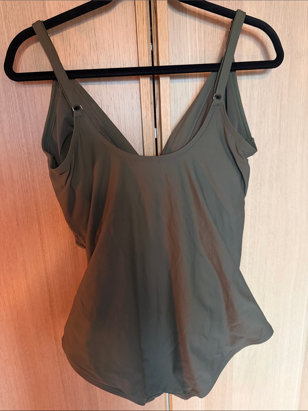 DKNY Olive One-Piece Swimsuit with Twist Front - Picture 6 of 10
